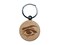 Woman's Right Eye with Eyebrow Mascara and Eye Shadow Engraved Wood Round Keychain Tag Charm